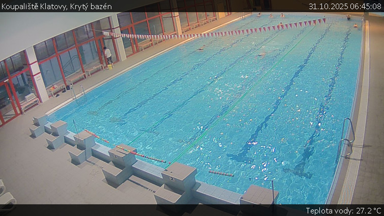 Koupaliště Klatovy - Krytý bazén - 31.10.2025 v 06:45 Koupaliště Klatovy - Krytý bazén - 31.10.2025 v 06:45