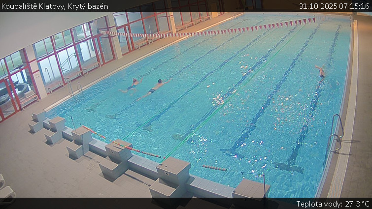 Koupaliště Klatovy - Krytý bazén - 31.10.2025 v 07:15 Koupaliště Klatovy - Krytý bazén - 31.10.2025 v 07:15