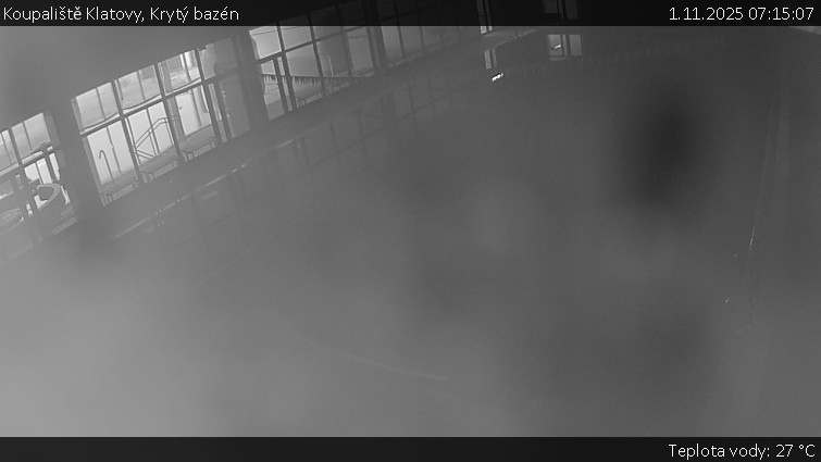 Koupaliště Klatovy - Krytý bazén - 1.11.2025 v 07:15 Koupaliště Klatovy - Krytý bazén - 1.11.2025 v 07:15