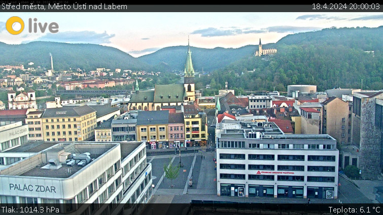 Město Ústí nad Labem - Střed města - 18.4.2024 v 20:00