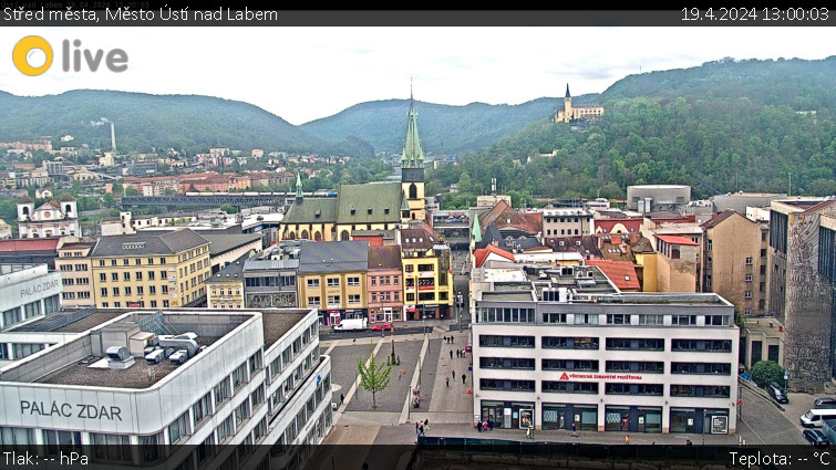 Město Ústí nad Labem - Střed města - 19.4.2024 v 13:00