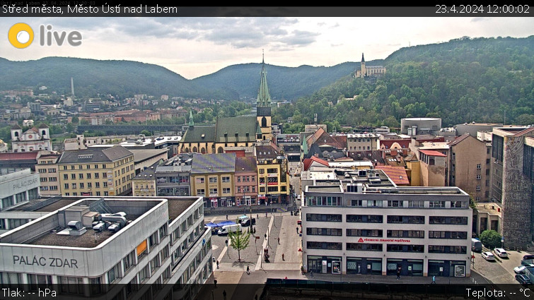 Město Ústí nad Labem - Střed města - 23.4.2024 v 12:00
