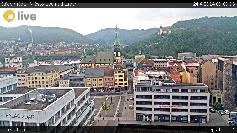 Město Ústí nad Labem - Střed města - 24.4.2024 v 09:00