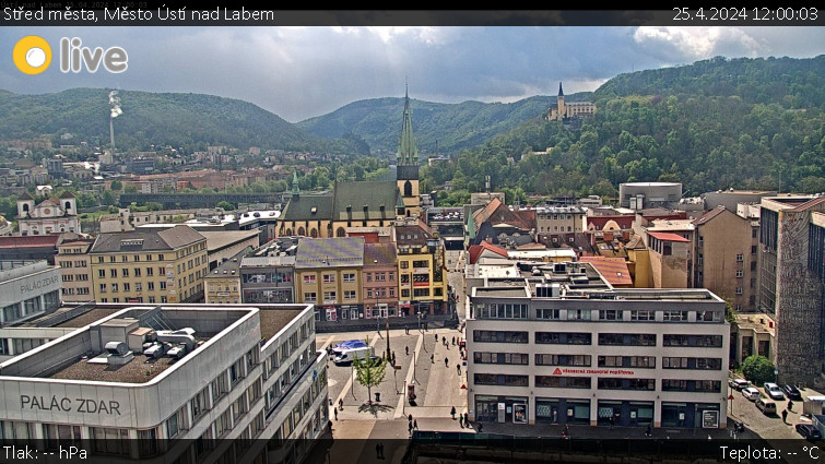 Město Ústí nad Labem - Střed města - 25.4.2024 v 12:00