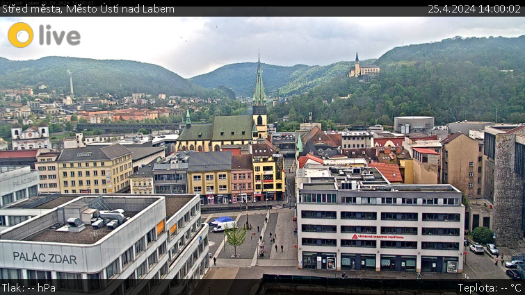 Město Ústí nad Labem - Střed města - 25.4.2024 v 14:00