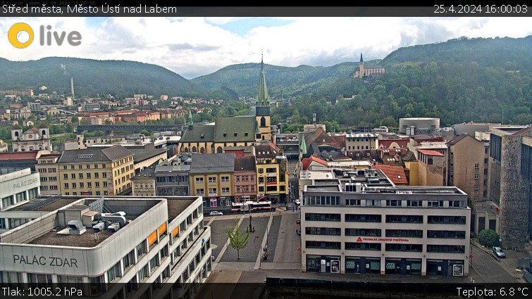 Město Ústí nad Labem - Střed města - 25.4.2024 v 16:00