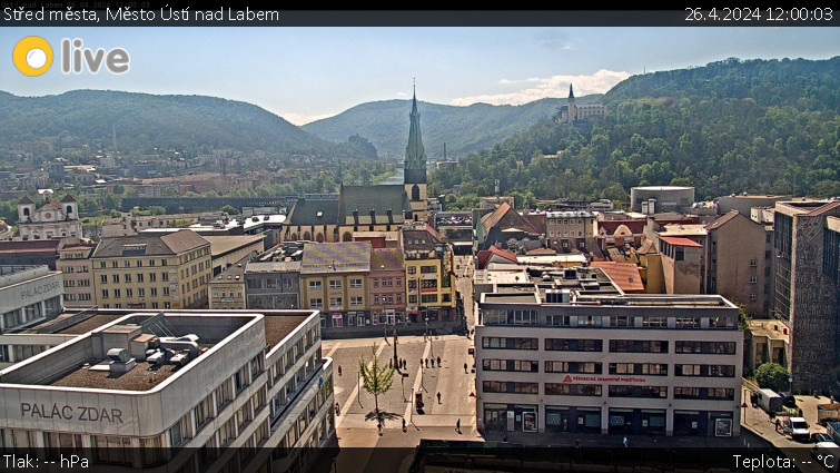 Město Ústí nad Labem - Střed města - 26.4.2024 v 12:00