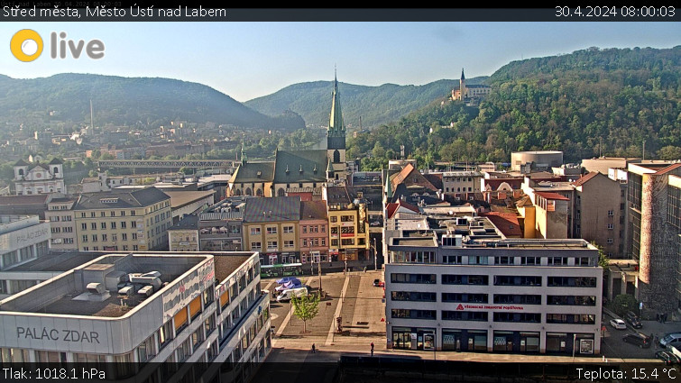 Město Ústí nad Labem - Střed města - 30.4.2024 v 08:00