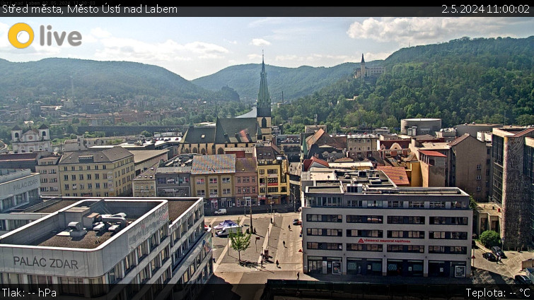 Město Ústí nad Labem - Střed města - 2.5.2024 v 11:00