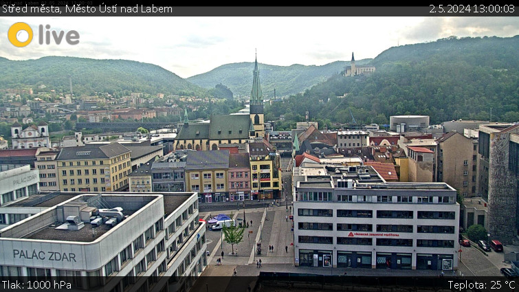 Město Ústí nad Labem - Střed města - 2.5.2024 v 13:00