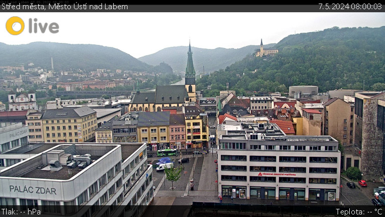 Město Ústí nad Labem - Střed města - 7.5.2024 v 08:00