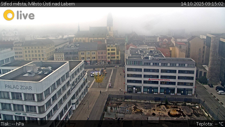 Město Ústí nad Labem - Střed města - 14.10.2025 v 09:15 Město Ústí nad Labem - Střed města - 14.10.2025 v 09:15