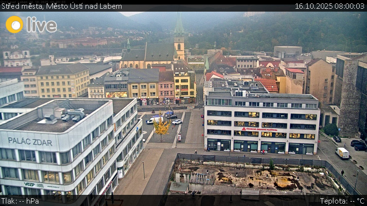 Město Ústí nad Labem - Střed města - 16.10.2025 v 08:00 Město Ústí nad Labem - Střed města - 16.10.2025 v 08:00