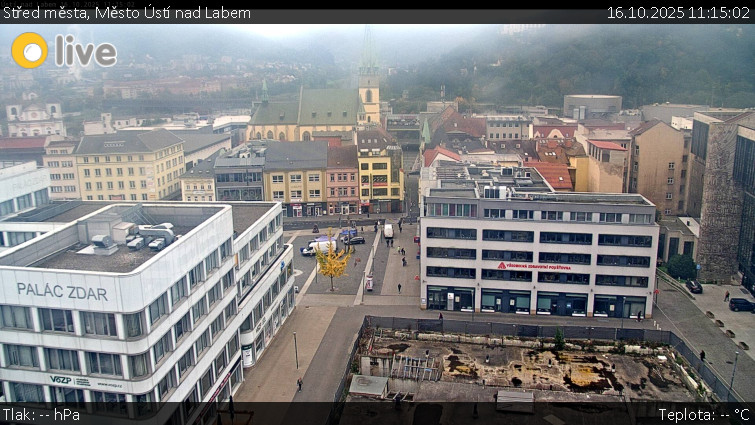 Město Ústí nad Labem - Střed města - 16.10.2025 v 11:15 Město Ústí nad Labem - Střed města - 16.10.2025 v 11:15