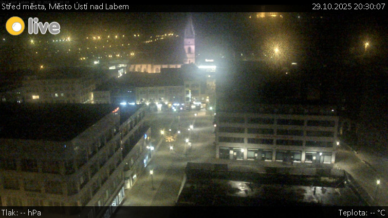 Město Ústí nad Labem - Střed města - 29.10.2025 v 20:30 Město Ústí nad Labem - Střed města - 29.10.2025 v 20:30