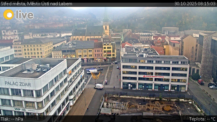 Město Ústí nad Labem - Střed města - 30.10.2025 v 08:15 Město Ústí nad Labem - Střed města - 30.10.2025 v 08:15