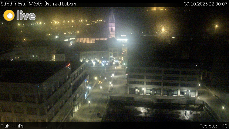 Město Ústí nad Labem - Střed města - 30.10.2025 v 22:00 Město Ústí nad Labem - Střed města - 30.10.2025 v 22:00