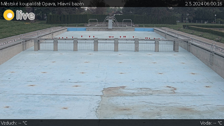 Městské koupaliště Opava - Hlavní bazén - 2.5.2024 v 06:00