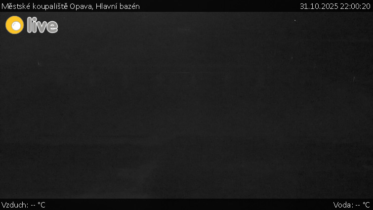 Městské koupaliště Opava - Hlavní bazén - 31.10.2025 v 22:00 Městské koupaliště Opava - Hlavní bazén - 31.10.2025 v 22:00