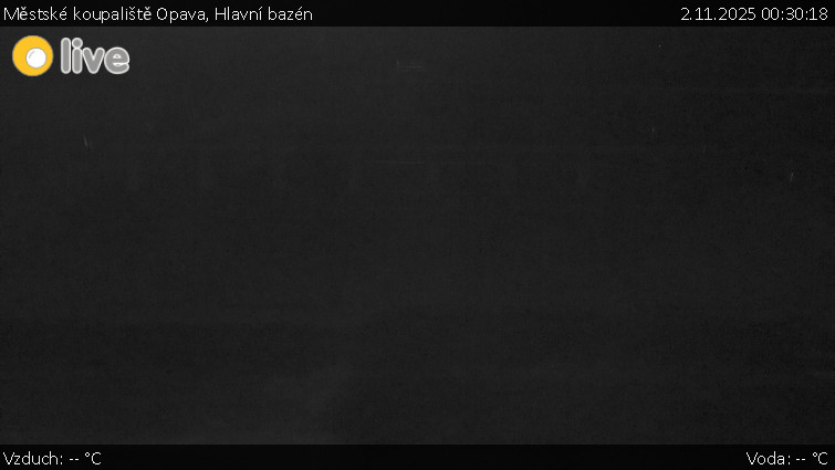 Městské koupaliště Opava - Hlavní bazén - 2.11.2025 v 00:30 Městské koupaliště Opava - Hlavní bazén - 2.11.2025 v 00:30
