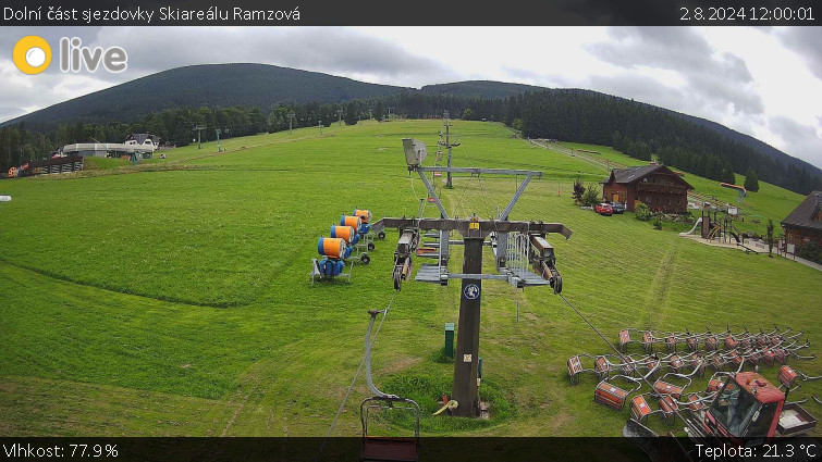 Horské atrakce Ramzová - Dolní část sjezdovky Skiareálu Ramzová - 2.8.2024 v 12:00 Horské atrakce Ramzová - Dolní část sjezdovky Skiareálu Ramzová - 2.8.2024 v 12:00