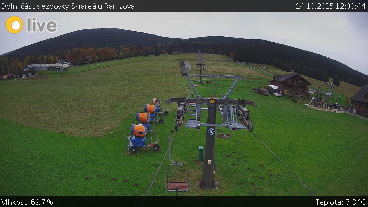 Horské atrakce Ramzová - Dolní část sjezdovky Skiareálu Ramzová - 14.10.2025 v 12:00 Horské atrakce Ramzová - Dolní část sjezdovky Skiareálu Ramzová - 14.10.2025 v 12:00