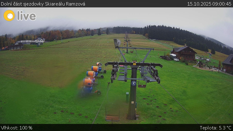 Horské atrakce Ramzová - Dolní část sjezdovky Skiareálu Ramzová - 15.10.2025 v 09:00 Horské atrakce Ramzová - Dolní část sjezdovky Skiareálu Ramzová - 15.10.2025 v 09:00