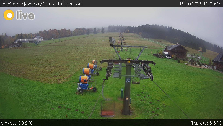 Horské atrakce Ramzová - Dolní část sjezdovky Skiareálu Ramzová - 15.10.2025 v 11:00 Horské atrakce Ramzová - Dolní část sjezdovky Skiareálu Ramzová - 15.10.2025 v 11:00