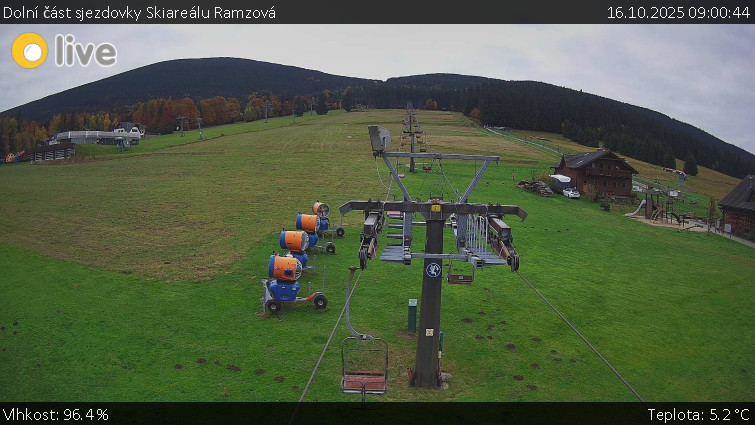 Horské atrakce Ramzová - Dolní část sjezdovky Skiareálu Ramzová - 16.10.2025 v 09:00 Horské atrakce Ramzová - Dolní část sjezdovky Skiareálu Ramzová - 16.10.2025 v 09:00