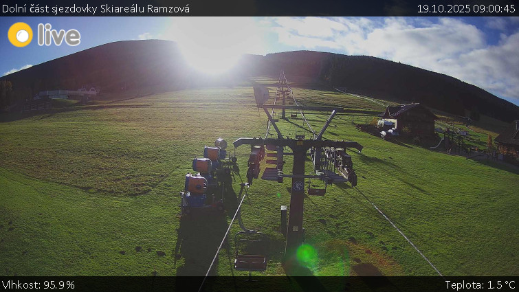 Horské atrakce Ramzová - Dolní část sjezdovky Skiareálu Ramzová - 19.10.2025 v 09:00 Horské atrakce Ramzová - Dolní část sjezdovky Skiareálu Ramzová - 19.10.2025 v 09:00