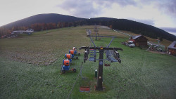 Dolní část sjezdovky Skiareálu Ramzová