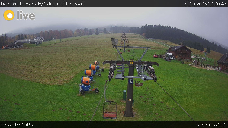 Horské atrakce Ramzová - Dolní část sjezdovky Skiareálu Ramzová - 22.10.2025 v 09:00 Horské atrakce Ramzová - Dolní část sjezdovky Skiareálu Ramzová - 22.10.2025 v 09:00