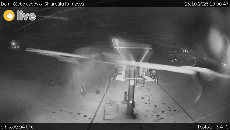 Horské atrakce Ramzová - Dolní část sjezdovky Skiareálu Ramzová - 25.10.2025 v 19:00 Horské atrakce Ramzová - Dolní část sjezdovky Skiareálu Ramzová - 25.10.2025 v 19:00