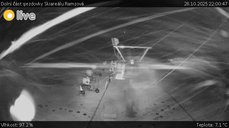 Horské atrakce Ramzová - Dolní část sjezdovky Skiareálu Ramzová - 28.10.2025 v 22:00 Horské atrakce Ramzová - Dolní část sjezdovky Skiareálu Ramzová - 28.10.2025 v 22:00