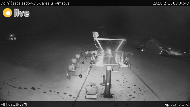Horské atrakce Ramzová - Dolní část sjezdovky Skiareálu Ramzová - 29.10.2025 v 00:00 Horské atrakce Ramzová - Dolní část sjezdovky Skiareálu Ramzová - 29.10.2025 v 00:00