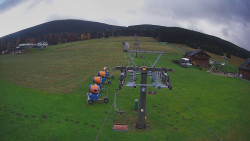 Dolní část sjezdovky Skiareálu Ramzová