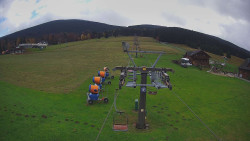 Dolní část sjezdovky Skiareálu Ramzová