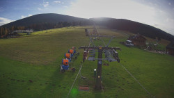 Dolní část sjezdovky Skiareálu Ramzová