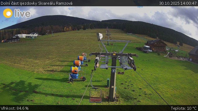 Horské atrakce Ramzová - Dolní část sjezdovky Skiareálu Ramzová - 30.10.2025 v 14:00 Horské atrakce Ramzová - Dolní část sjezdovky Skiareálu Ramzová - 30.10.2025 v 14:00