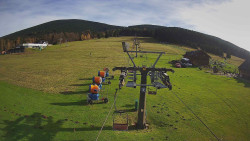 Dolní část sjezdovky Skiareálu Ramzová