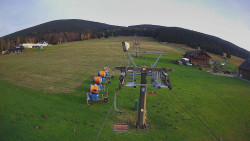 Dolní část sjezdovky Skiareálu Ramzová