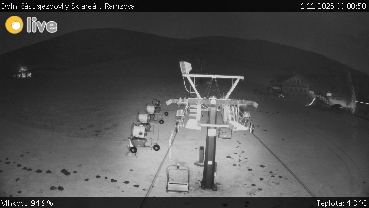 Horské atrakce Ramzová - Dolní část sjezdovky Skiareálu Ramzová - 1.11.2025 v 00:00 Horské atrakce Ramzová - Dolní část sjezdovky Skiareálu Ramzová - 1.11.2025 v 00:00