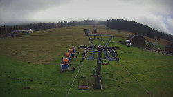 Dolní část sjezdovky Skiareálu Ramzová