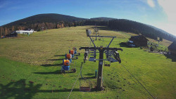 Dolní část sjezdovky Skiareálu Ramzová