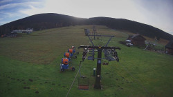 Dolní část sjezdovky Skiareálu Ramzová