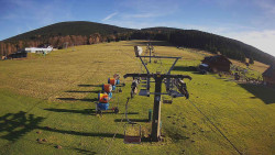 Dolní část sjezdovky Skiareálu Ramzová