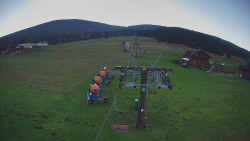 Dolní část sjezdovky Skiareálu Ramzová