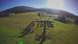 Dolní část sjezdovky Skiareálu Ramzová