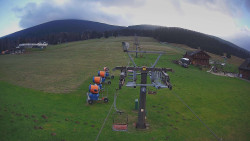 Dolní část sjezdovky Skiareálu Ramzová