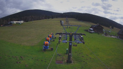 Dolní část sjezdovky Skiareálu Ramzová